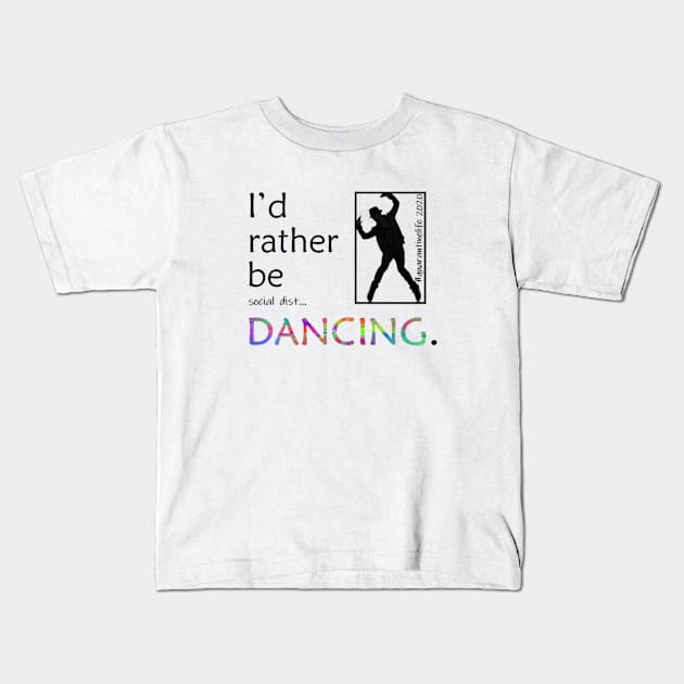 Trapped Dancer - Black Kids T-Shirt by Dance Defined Studio